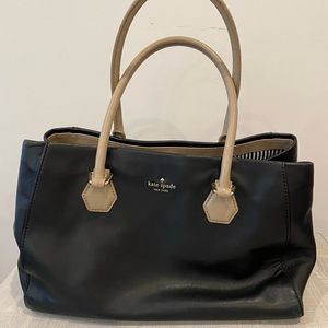 Kate Spade Large Tote/Purse Black/Taupe Color